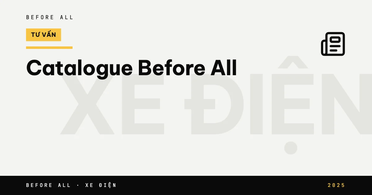Ảnh bìa bài "Catalogue Before All" của Before All: chữ lớn theo chủ đề, năm 2025