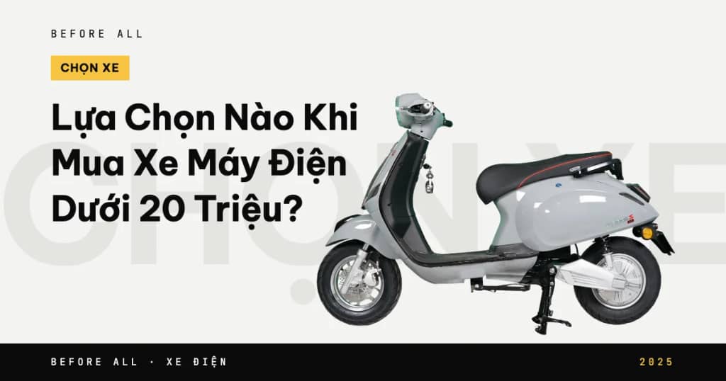 Lựa Chọn Nào Khi Mua Xe Máy Điện Dưới 20 Triệu?