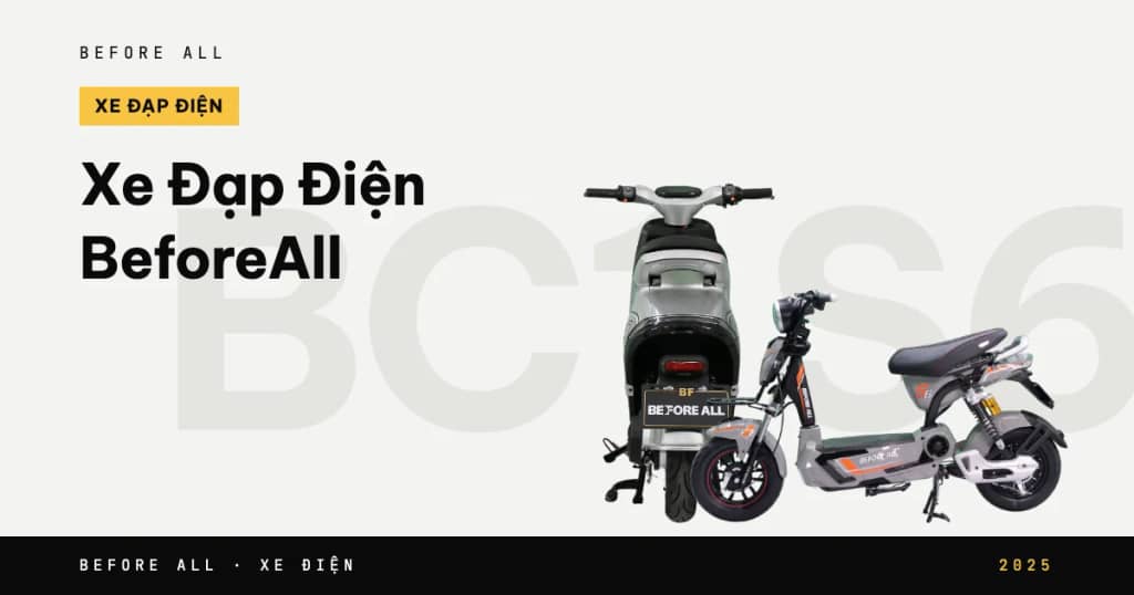 Xe Đạp Điện BeforeAll - Dòng S6, BC1, Faro Nhỏ Gọn