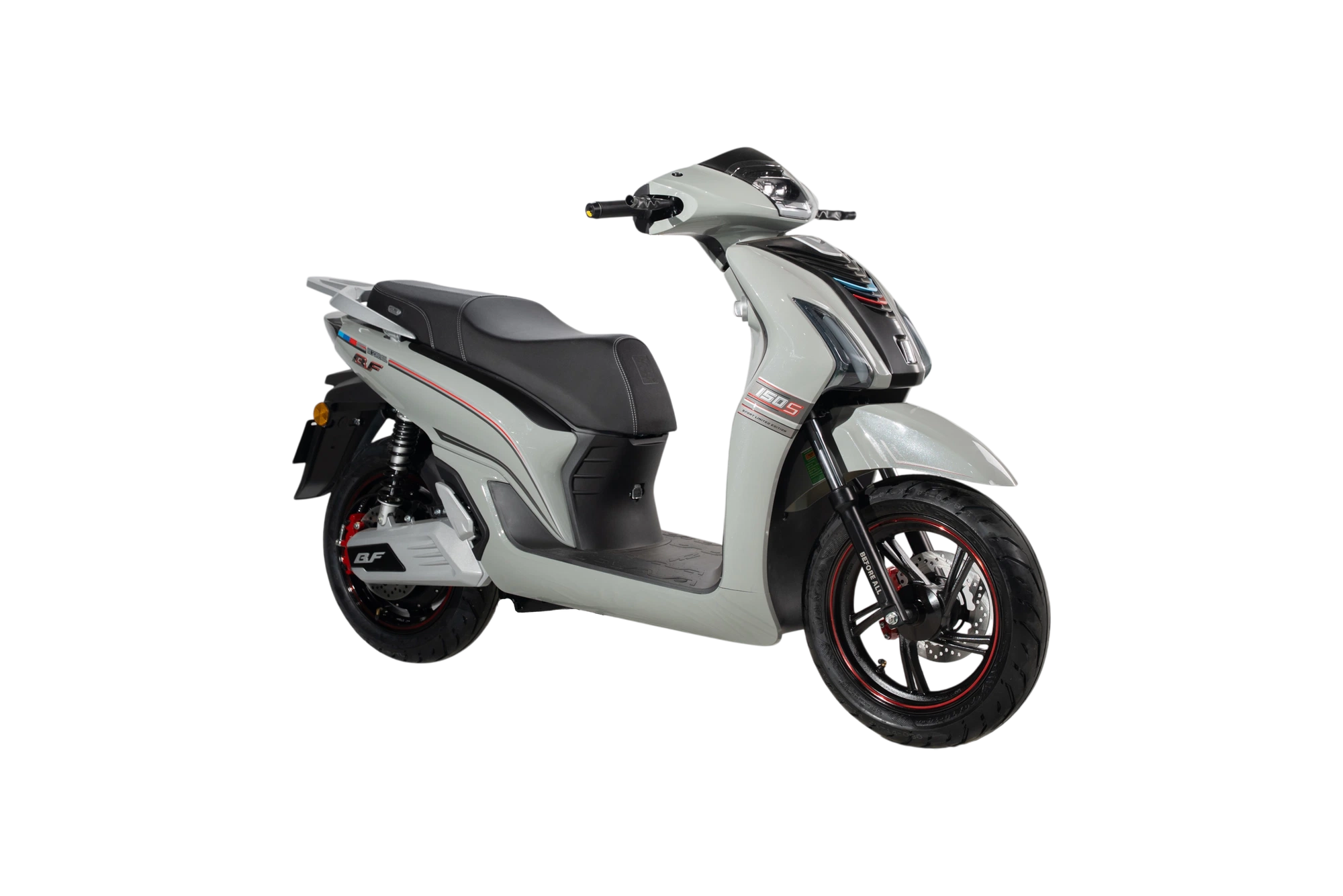 Xe máy điện Before All BF150S màu xám bông - không có ống xả